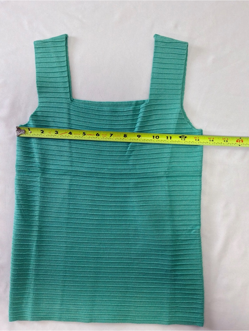 Imily Bela Ribbed Square-Neck Tank Top in Mint Green - Picture 6 of 8